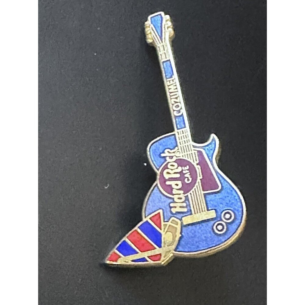 Hard Rock Cafe Pin‎ Cozumel Red Blue Sailboat Guitar